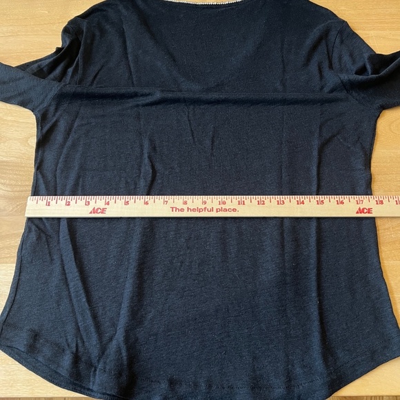 MAJESTIC FILATURES PARIS TOP 3-M LINEN SILK CRYSTAL NECKLINE CASUAL ELEGANCE - Picture 9 of 13